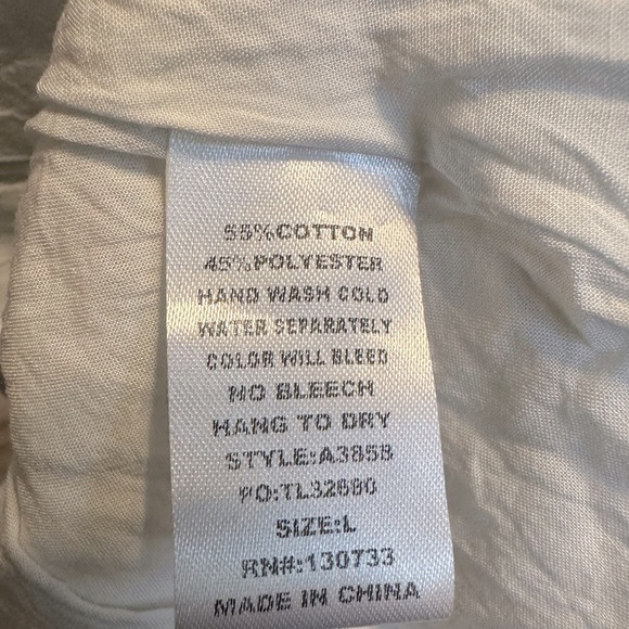 Umgee‎ Women's Floral Embroidered Lace Overlay Tunic Mini Dress Size Large - Picture 5 of 5